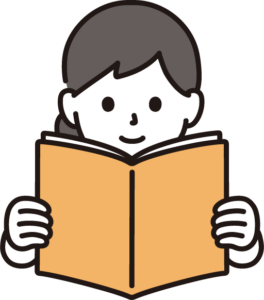 小説や漫画を楽しむ女性