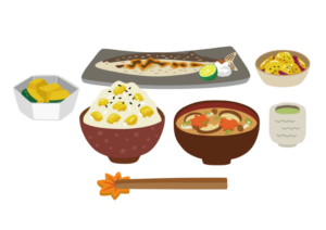 焼き魚のイラスト
