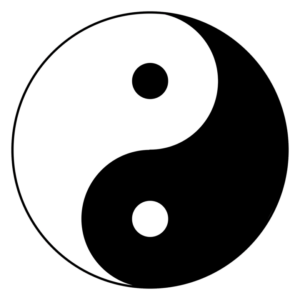 陰陽の太極図のイラスト