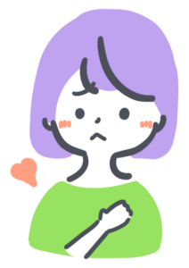 ドキドキする女性